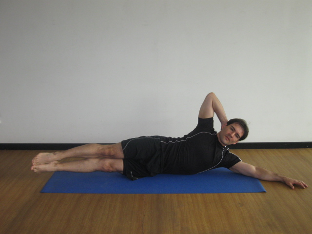 Side Double leg lifts (Elevar de lado las dos piernas juntas)