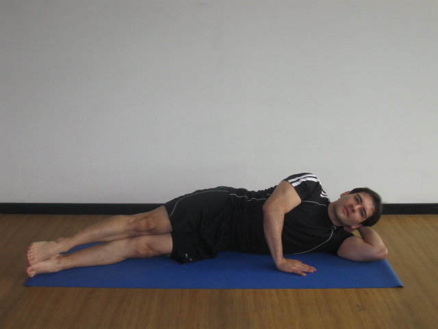 Side lying leg lifts (Up and Down) Elevacin lateral de piernas