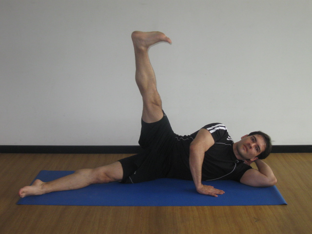 Side lying leg lifts (Up and Down) Elevacin lateral de piernas