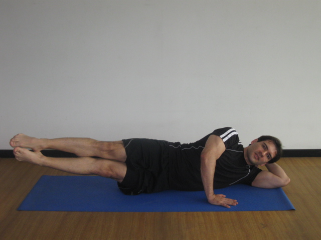 Inner Thigh Lifts, bottom to top, Elevar la pierna de abajo