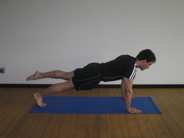 Planks With Hip Extension (Leg PulI Front Variation)